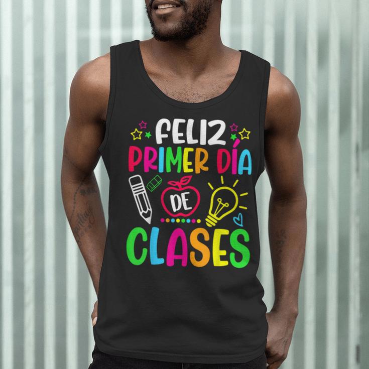 Feliz Primer Dia De Clases Kids Girl Teacher Spanish School Men Tank Top, novelty gifts, funny gifts Feliz Primer Dia De Clases Kids Girl Teacher Spanish School Men Tank Top, novelty gifts, funny gifts