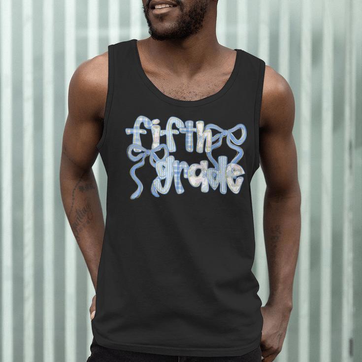 Fifth Grade Team Coquette Bow 5th Grade Teacher Girl Kid Men Tank Top, novelty gifts, funny gifts Fifth Grade Team Coquette Bow 5th Grade Teacher Girl Kid Men Tank Top, novelty gifts, funny gifts