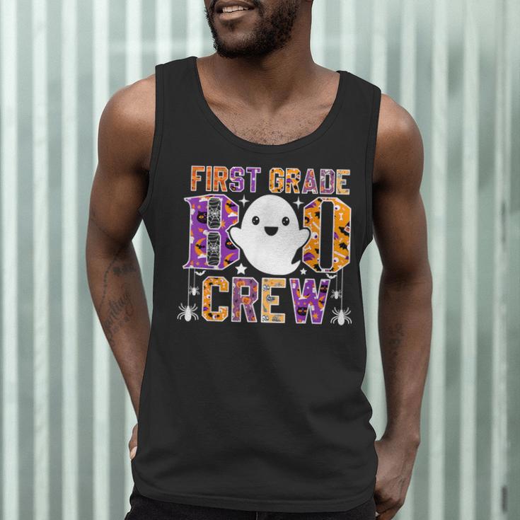 First Grade Boo Crew Teacher Student Halloween Costume Men Tank Top, novelty gifts, funny gifts
