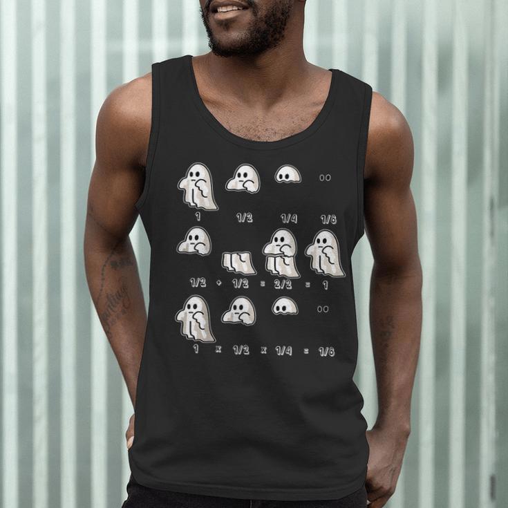 Fractions Math Teacher Ghost Math Halloween Humorous Men Tank Top, novelty gifts, funny gifts Fractions Math Teacher Ghost Math Halloween Humorous Men Tank Top, novelty gifts, funny gifts