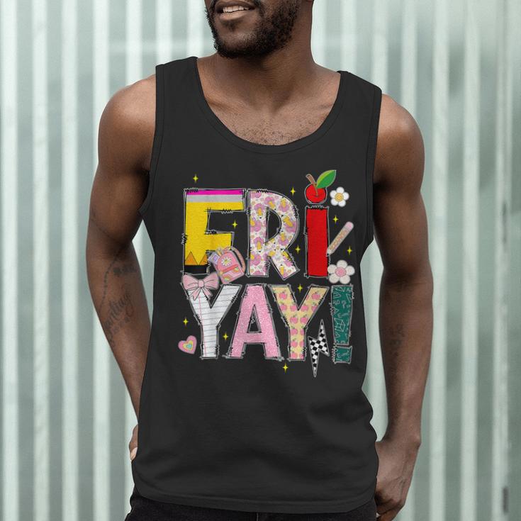 Fri-Yay Happy Friday Lovers Teacher Weekend Women Men Tank Top, novelty gifts, funny gifts Fri-Yay Happy Friday Lovers Teacher Weekend Women Men Tank Top, novelty gifts, funny gifts