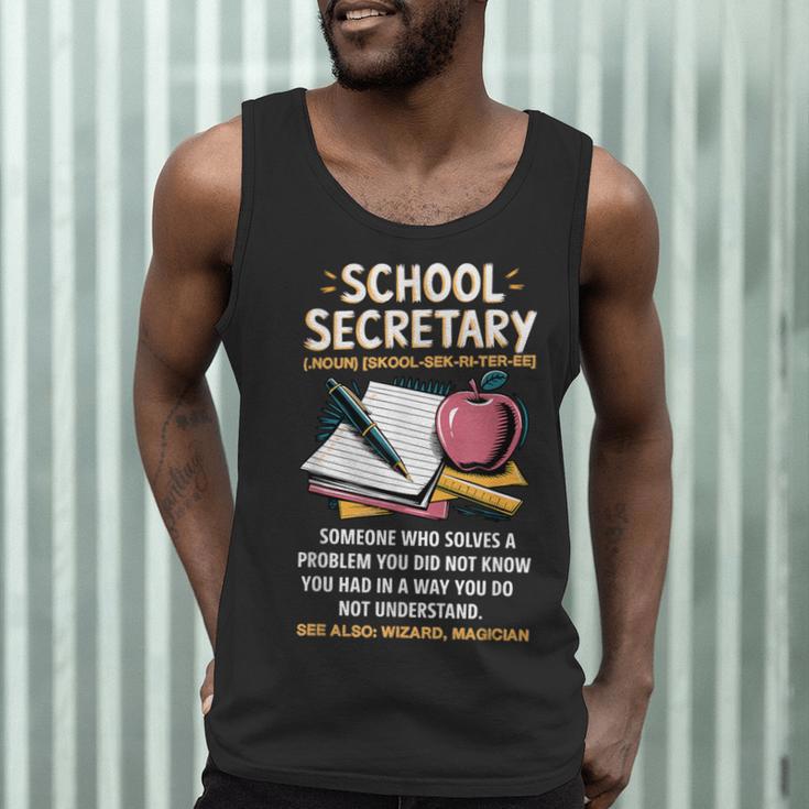 Front Office Teacher Admin Meaning School Secretary Men Tank Top, novelty gifts, funny gifts Front Office Teacher Admin Meaning School Secretary Men Tank Top, novelty gifts, funny gifts