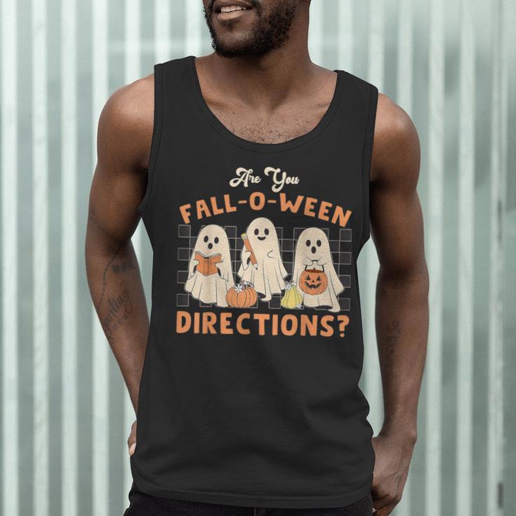 Ghost Are You Fall-O-Ween Directions Teacher Halloween Men Tank Top, novelty gifts, funny gifts Ghost Are You Fall-O-Ween Directions Teacher Halloween Men Tank Top, novelty gifts, funny gifts