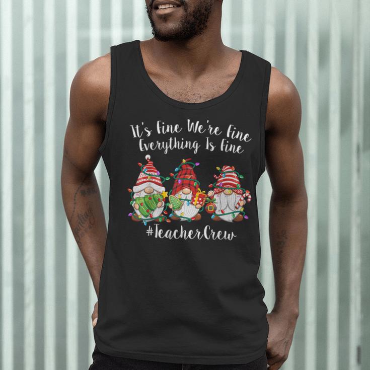 Gnome It's Fine I'm Fine Everything Is Fine Teacher Xmas Men Tank Top, novelty gifts, funny gifts Gnome It's Fine I'm Fine Everything Is Fine Teacher Xmas Men Tank Top, novelty gifts, funny gifts