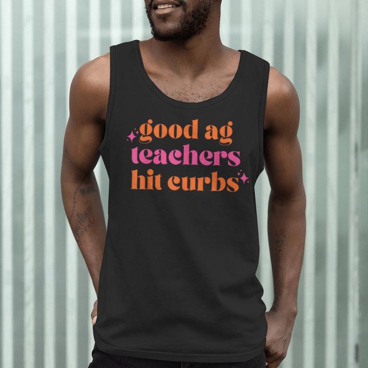 Good Ag Teachers Hit Curbs Teacher Apparel Men Tank Top, novelty gifts, funny gifts