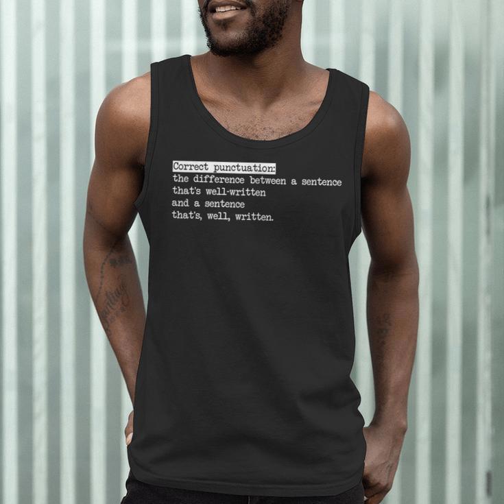Grammar Teacher And Punny Punctuation Men Tank Top, novelty gifts, funny gifts Grammar Teacher And Punny Punctuation Men Tank Top, novelty gifts, funny gifts