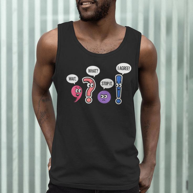 Grammar Teacher Wait What Stop It I Agree Humor Men Tank Top, novelty gifts, funny gifts Grammar Teacher Wait What Stop It I Agree Humor Men Tank Top, novelty gifts, funny gifts