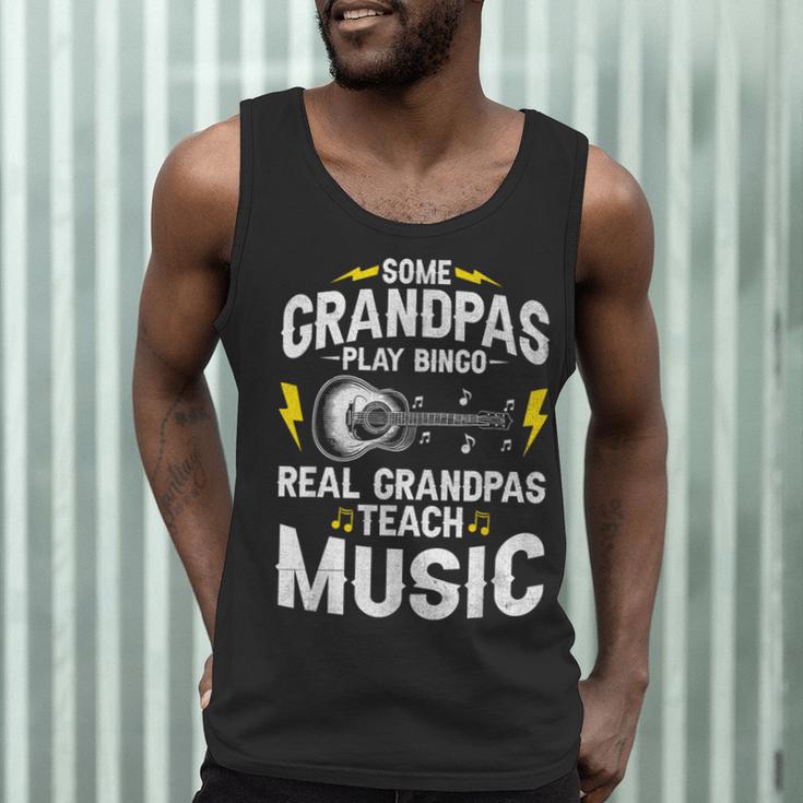 Some Grandpas Play Bingo Real Grandpas Teach Music Teacher Men Tank Top, novelty gifts, funny gifts
