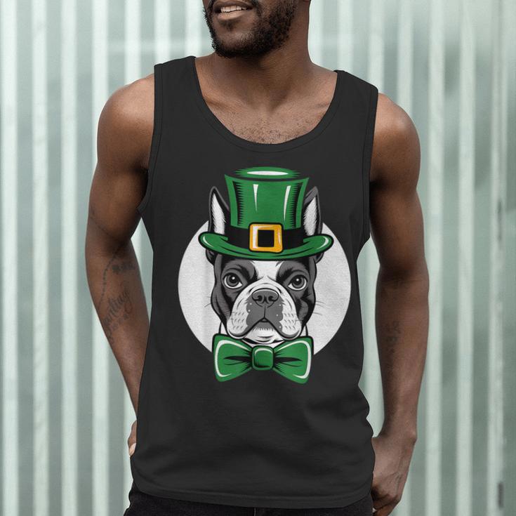 Green Boston Terrier Shamrock St Patricks Day Boston Terrier Men Tank Top, novelty gifts, funny gifts