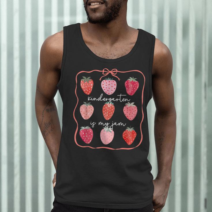 Groovy Kindergarten Is My Jam Strawberry Kinder Team Teacher Men Tank Top, novelty gifts, funny gifts Groovy Kindergarten Is My Jam Strawberry Kinder Team Teacher Men Tank Top, novelty gifts, funny gifts