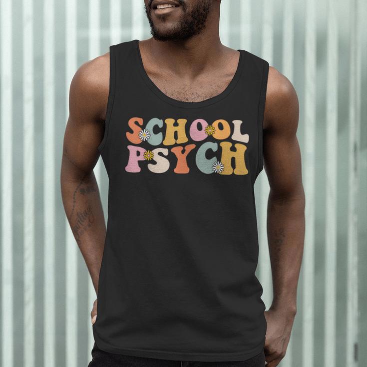 Groovy Retro School Psych Teacher School Psychologist For Men Women Girls Kids Men Tank Top, novelty gifts, funny gifts