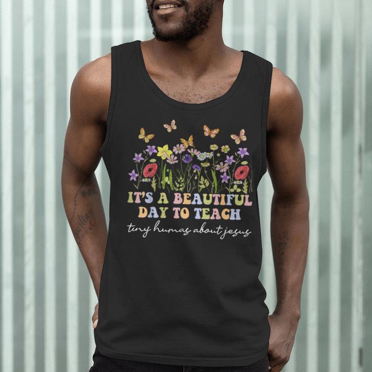 Groovy I Teach Tiny Humans About Jesus Christian Teacher Men Tank Top, novelty gifts, funny gifts Groovy I Teach Tiny Humans About Jesus Christian Teacher Men Tank Top, novelty gifts, funny gifts