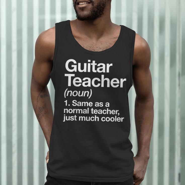 Guitar Teacher Definition Musician Music Men Women Girls Kids Men Tank Top, novelty gifts, funny gifts