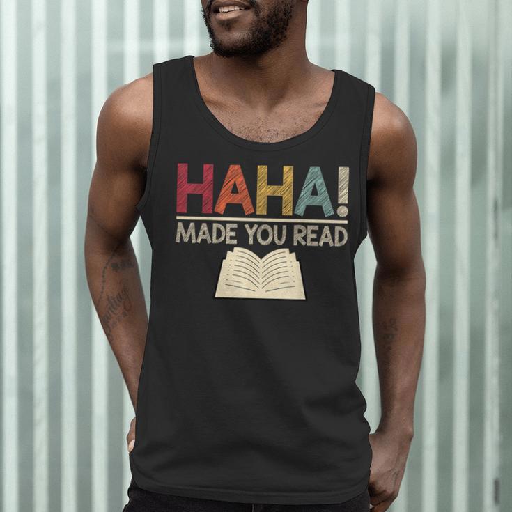 Ha Ha Made You Read Reading Teacher Teaching Men Tank Top, novelty gifts, funny gifts Ha Ha Made You Read Reading Teacher Teaching Men Tank Top, novelty gifts, funny gifts