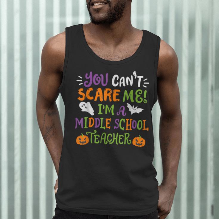 Halloween You Cant Scare Me Im A Middle School Teacher Men Tank Top, novelty gifts, funny gifts