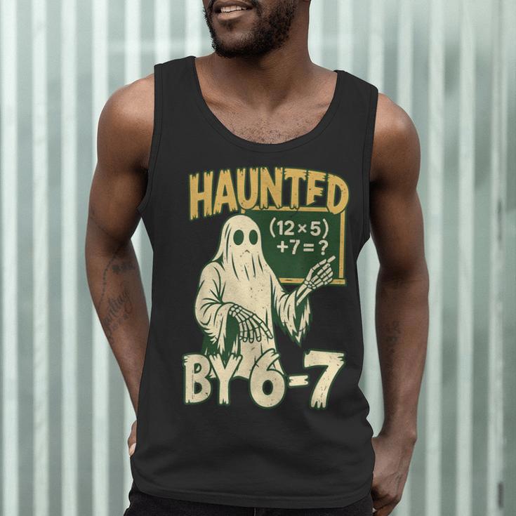 Halloween Costume Haunted By 67 Ghost Math Teacher Professor Men Tank Top, novelty gifts, funny gifts