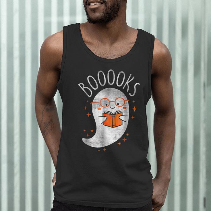 Halloween Cute Ghost Book Reading Teacher Men Tank Top, novelty gifts, funny gifts Halloween Cute Ghost Book Reading Teacher Men Tank Top, novelty gifts, funny gifts