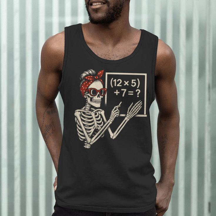 Halloween Math Teacher Skeleton Six Seven Meme Brainrot Men Tank Top, novelty gifts, funny gifts Halloween Math Teacher Skeleton Six Seven Meme Brainrot Men Tank Top, novelty gifts, funny gifts