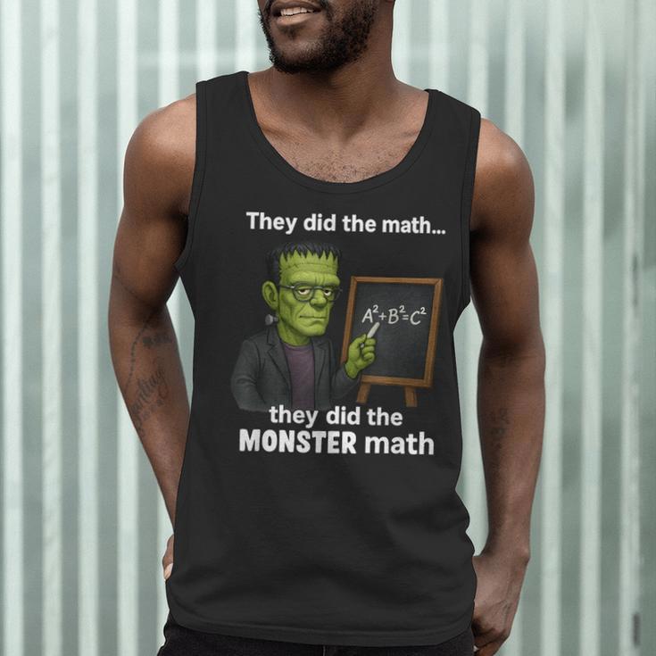 Halloween Monster Math Pun Teacher Humor Men Tank Top, novelty gifts, funny gifts