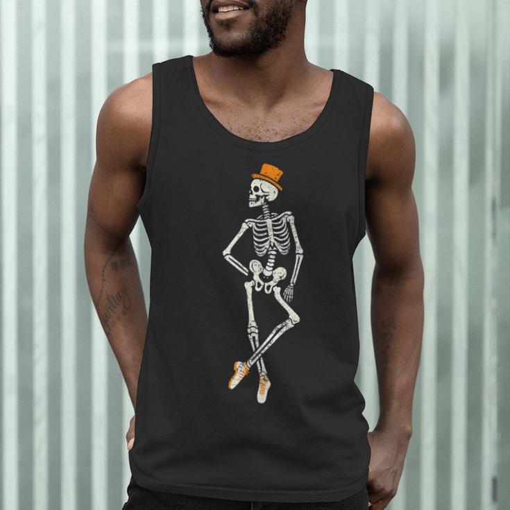 Halloween Skeleton Tap Dance Ballet Dance Teacher Men Tank Top, novelty gifts, funny gifts