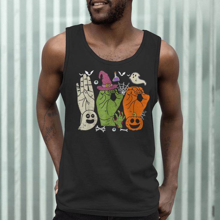 Halloween SPED Teacher Boo In ASL Boo Hands Sign Language Men Tank Top, novelty gifts, funny gifts Halloween SPED Teacher Boo In ASL Boo Hands Sign Language Men Tank Top, novelty gifts, funny gifts