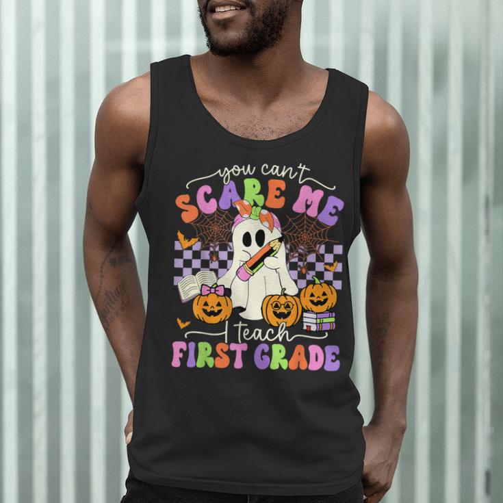 Halloween Teacher You Can't Scare Me I Teach First Grade Men Tank Top, novelty gifts, funny gifts Halloween Teacher You Can't Scare Me I Teach First Grade Men Tank Top, novelty gifts, funny gifts
