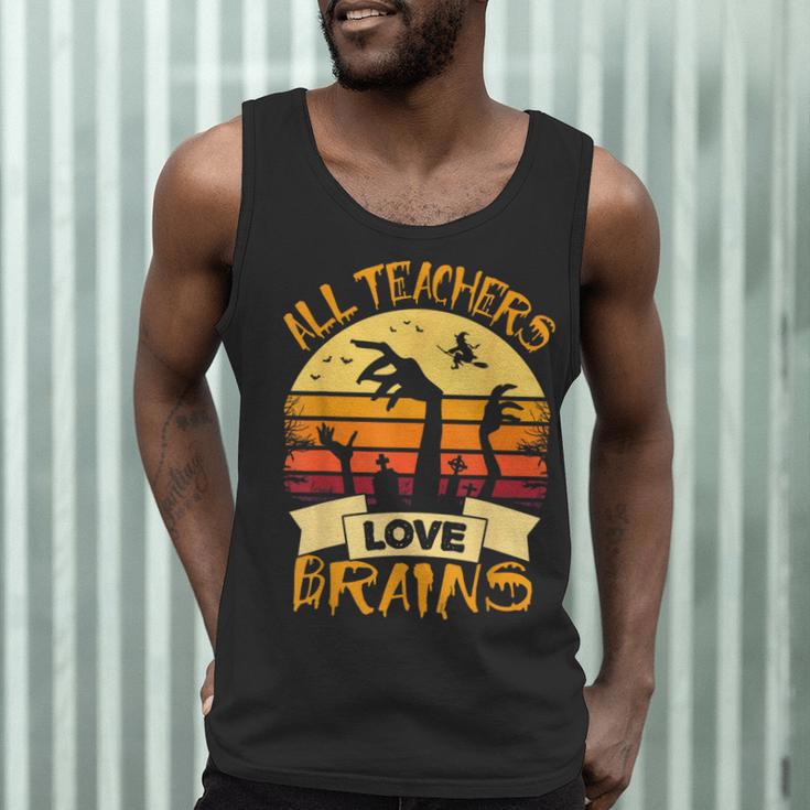 Halloween Teacher Shirt All Teachers Love Brains Halloween Men Women Men Tank Top, novelty gifts, funny gifts Halloween Teacher Shirt All Teachers Love Brains Halloween Men Women Men Tank Top, novelty gifts, funny gifts