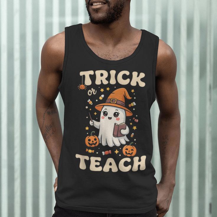 Halloween Teacher Shirts Women School Trick Or Teach Groovy Men Tank Top, novelty gifts, funny gifts Halloween Teacher Shirts Women School Trick Or Teach Groovy Men Tank Top, novelty gifts, funny gifts