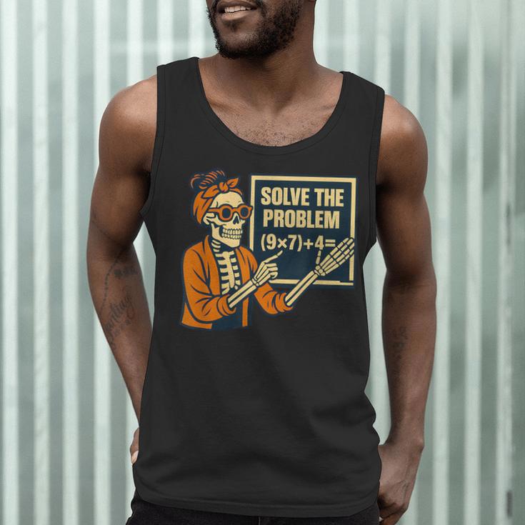 Halloween Teacher Six Seven Meme 6 7 Skeleton Spooky Costume Men Tank Top, novelty gifts, funny gifts Halloween Teacher Six Seven Meme 6 7 Skeleton Spooky Costume Men Tank Top, novelty gifts, funny gifts