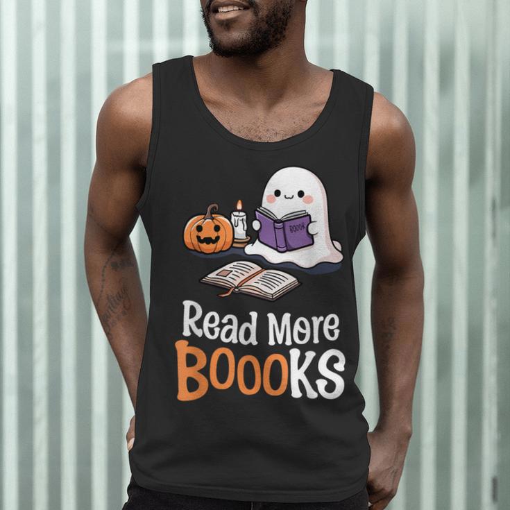 Halloween Teacher Women Cute Reading Ghost Read More Books Men Tank Top, novelty gifts, funny gifts Halloween Teacher Women Cute Reading Ghost Read More Books Men Tank Top, novelty gifts, funny gifts