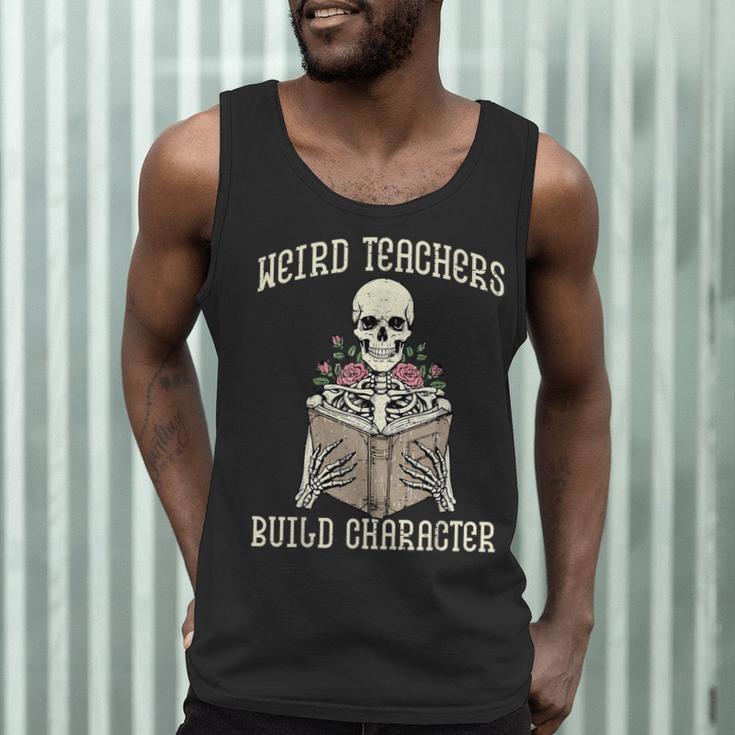 Halloween Weird Teachers Build Character Costume Men Women Men Tank Top, novelty gifts, funny gifts
