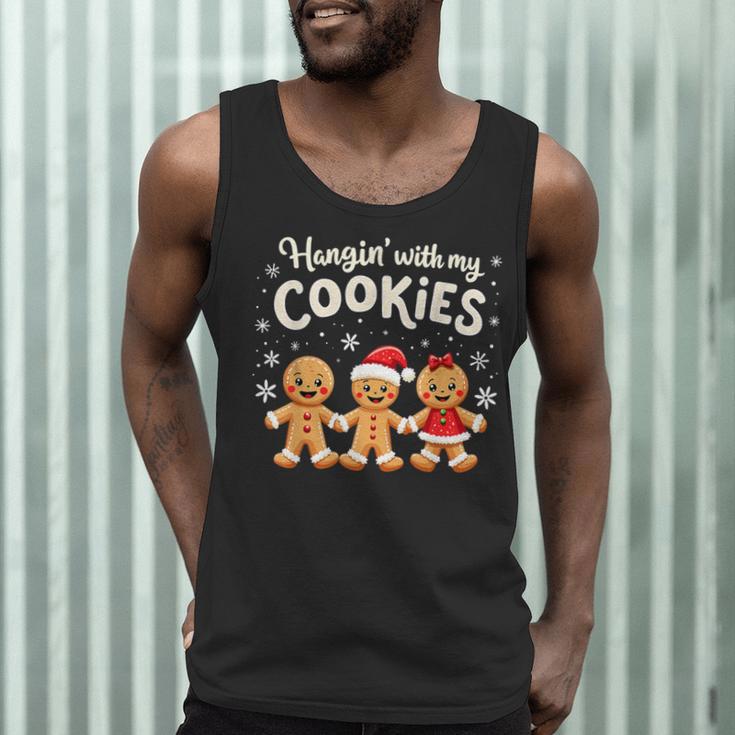 Hangin With My Cookies Gingerbread Christmas Teacher Men Tank Top, novelty gifts, funny gifts Hangin With My Cookies Gingerbread Christmas Teacher Men Tank Top, novelty gifts, funny gifts