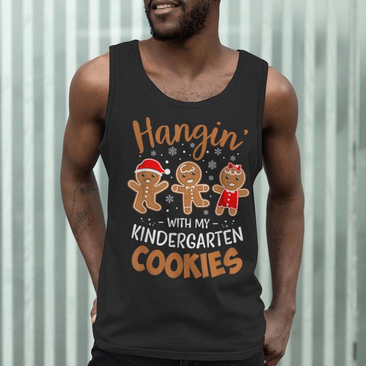 Hangin My Kindergarten Cookie Gingerbread Christmas Teacher For Men Women Kids Men Tank Top, novelty gifts, funny gifts