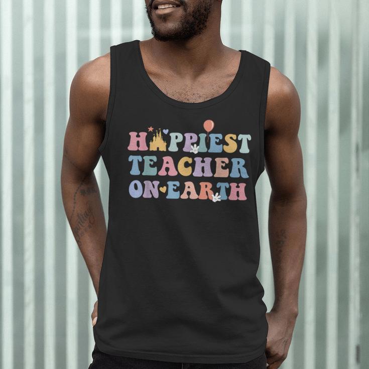 Happiest Teacher On Earth First Day Of School Back To School Men Tank Top, novelty gifts, funny gifts