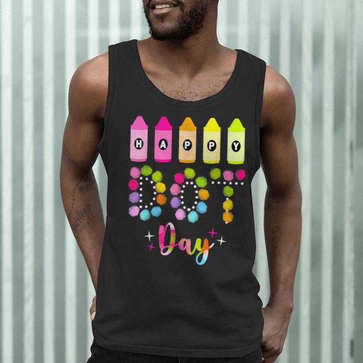 Happy Dot Day 2025 Teacher Kids Girls Colorful Polka Dot Day Men Tank Top, novelty gifts, funny gifts