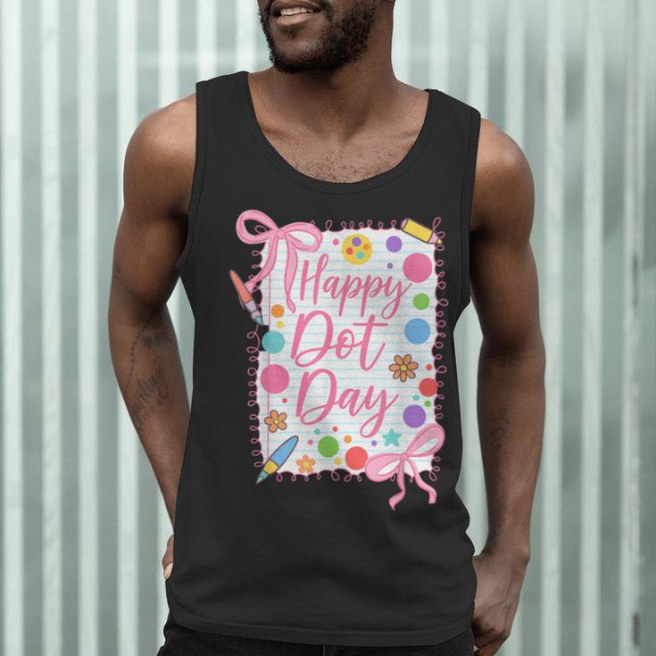 Happy Dot Day Bow Coquette For Teacher Girls Men Tank Top, novelty gifts, funny gifts Happy Dot Day Bow Coquette For Teacher Girls Men Tank Top, novelty gifts, funny gifts