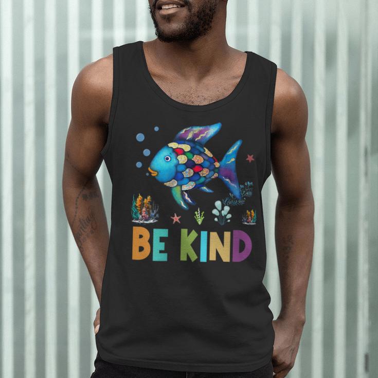 Happy First Day Of School Fish Rainbows Teacher Be Kind Men Tank Top, novelty gifts, funny gifts Happy First Day Of School Fish Rainbows Teacher Be Kind Men Tank Top, novelty gifts, funny gifts