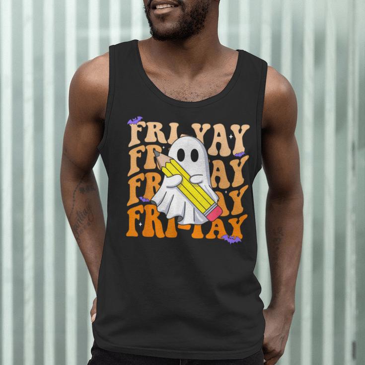 Happy Fri-Yay Friday Lovers Groovy Teacher Life Halloween Men Tank Top, novelty gifts, funny gifts Happy Fri-Yay Friday Lovers Groovy Teacher Life Halloween Men Tank Top, novelty gifts, funny gifts