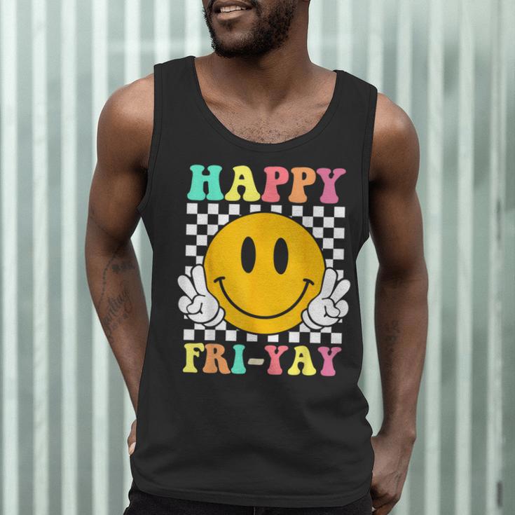 Happy Fri-Yay Teacher Friday Weekend School Men Tank Top, novelty gifts, funny gifts