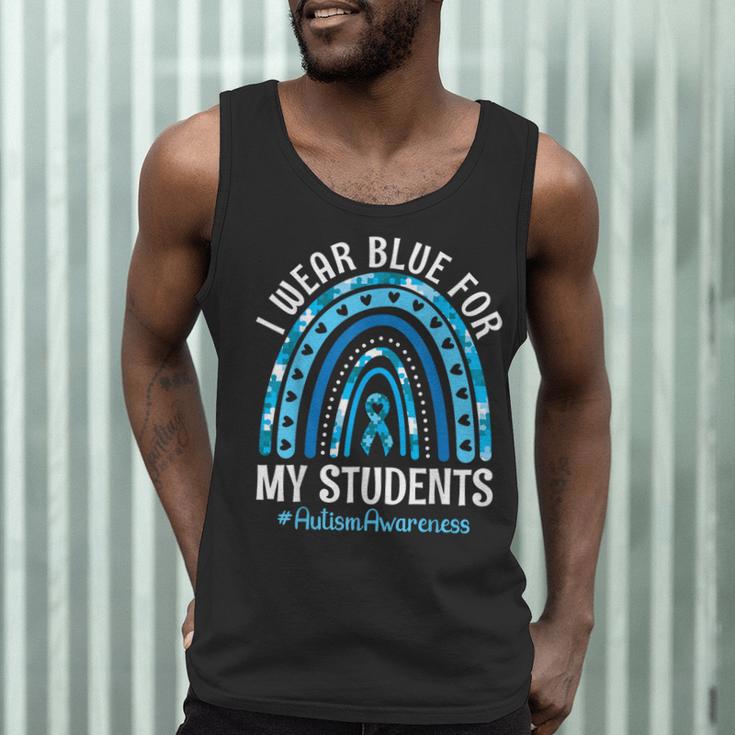 Happy Teacher I Wear Blue For My Students Autism Awareness Men Tank Top, novelty gifts, funny gifts Happy Teacher I Wear Blue For My Students Autism Awareness Men Tank Top, novelty gifts, funny gifts