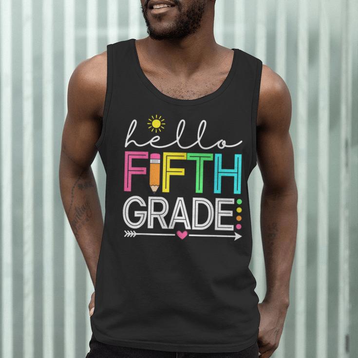 Hello Fifth Grade Teacher Student 5th Grade Back To School Men Tank Top, novelty gifts, funny gifts