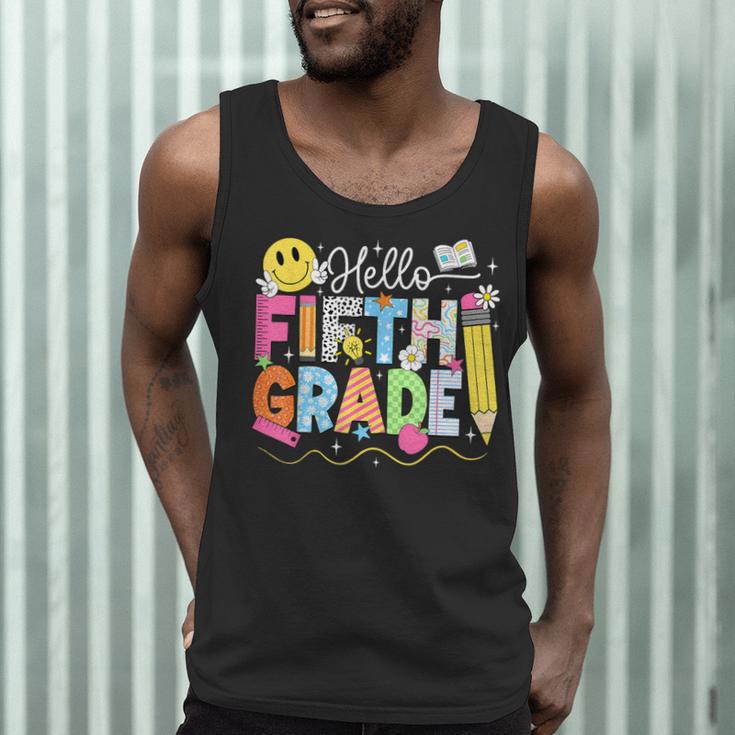 Hello Fifth Grade Team 5th Grade Back To School Teacher Kids Men Tank Top, novelty gifts, funny gifts Hello Fifth Grade Team 5th Grade Back To School Teacher Kids Men Tank Top, novelty gifts, funny gifts