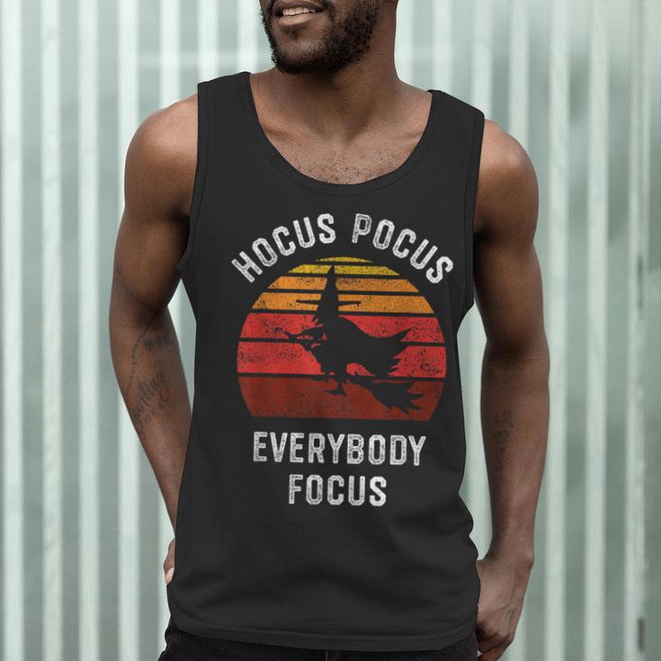 Hocus Pocus Everybody Focus Witch Halloween Teacher Women Men Tank Top, novelty gifts, funny gifts Hocus Pocus Everybody Focus Witch Halloween Teacher Women Men Tank Top, novelty gifts, funny gifts