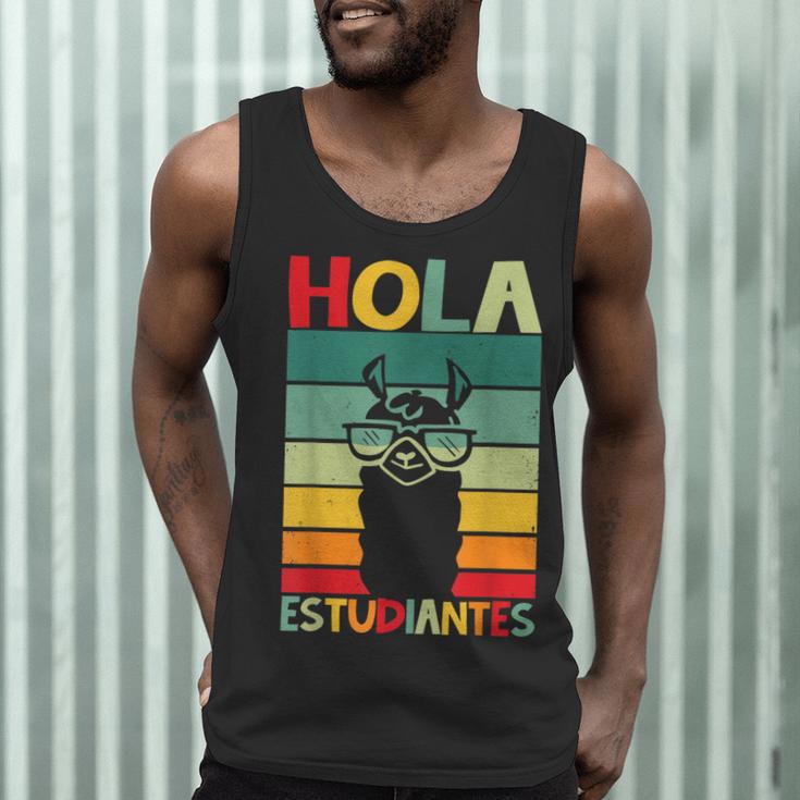 Hola Estudiantes Spanish Teacher Back To School 2025 Men Tank Top, novelty gifts, funny gifts Hola Estudiantes Spanish Teacher Back To School 2025 Men Tank Top, novelty gifts, funny gifts