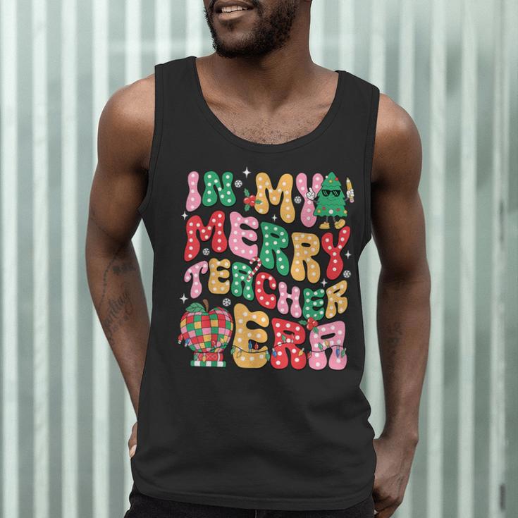In My Holly Xmas Jolly Teacher Era Teacher Vibes Christmas Men Tank Top, novelty gifts, funny gifts In My Holly Xmas Jolly Teacher Era Teacher Vibes Christmas Men Tank Top, novelty gifts, funny gifts