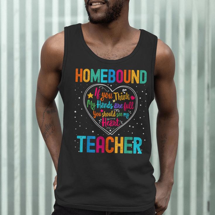 Homebound Teacher Appreciation Week Back To School Heart Men Tank Top, novelty gifts, funny gifts
