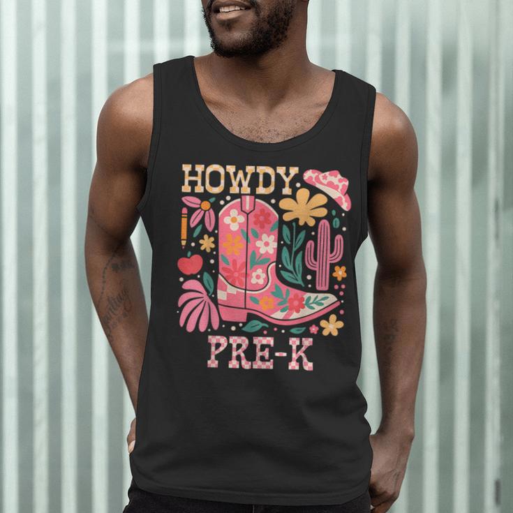 Howdy Pre-K Cowgirls Teacher Back To School Men Tank Top, novelty gifts, funny gifts Howdy Pre-K Cowgirls Teacher Back To School Men Tank Top, novelty gifts, funny gifts
