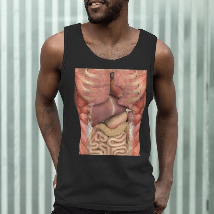 Human Muscles Organs Scary Anatomy Teacher Halloween Costume Men Tank Top, novelty gifts, funny gifts