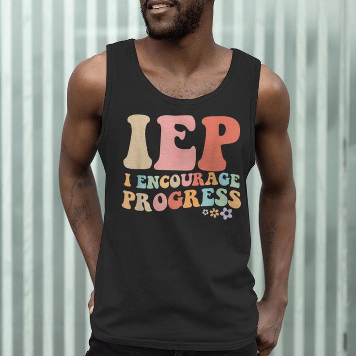 IEP I Encourage Progress Special Education Teacher Graphics Men Tank Top, novelty gifts, funny gifts IEP I Encourage Progress Special Education Teacher Graphics Men Tank Top, novelty gifts, funny gifts
