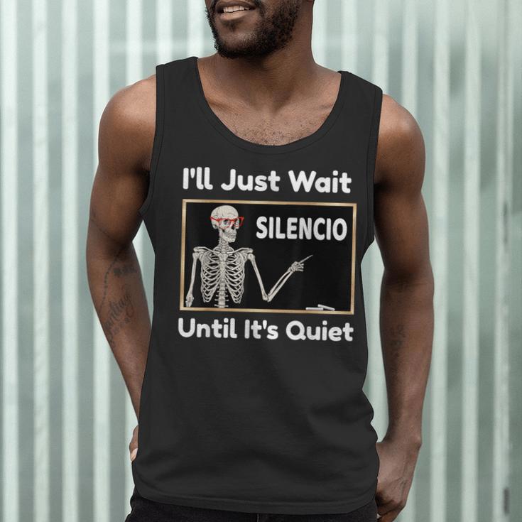 I'Ll Just Wait Until It's Quiet Spanish Teacher Halloween Men Women Kids Men Tank Top, novelty gifts, funny gifts I'Ll Just Wait Until It's Quiet Spanish Teacher Halloween Men Women Kids Men Tank Top, novelty gifts, funny gifts
